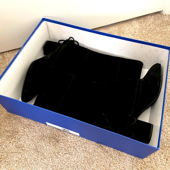 Stuart Weitzman Genna Suede Over-the-Knee Boots - Picture 7 of 9